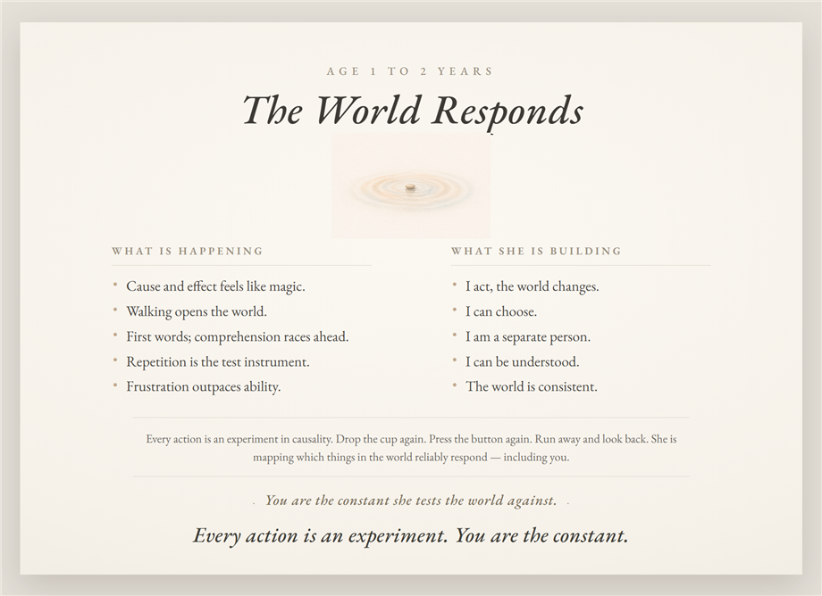 Poster 03 — The World Responds, age 1 to 2 years